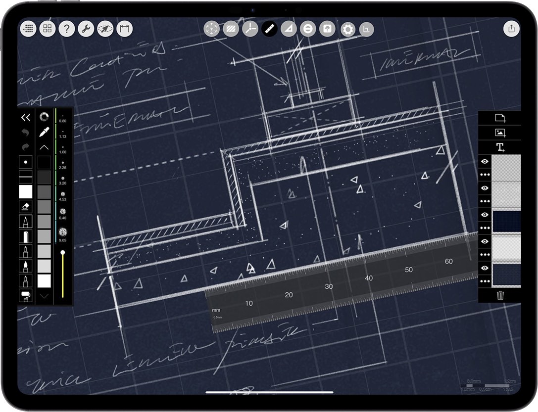 best App for architects _ iPad drawing for architecture _  section detail drawing